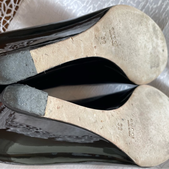 Gucci, Black Patent, Wedges - Picture 7 of 7